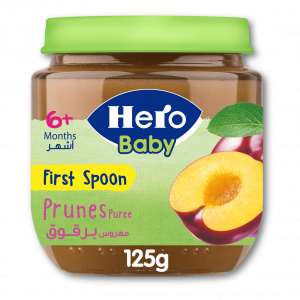HERO BABY PRUNES PUREE JAR 125 GM